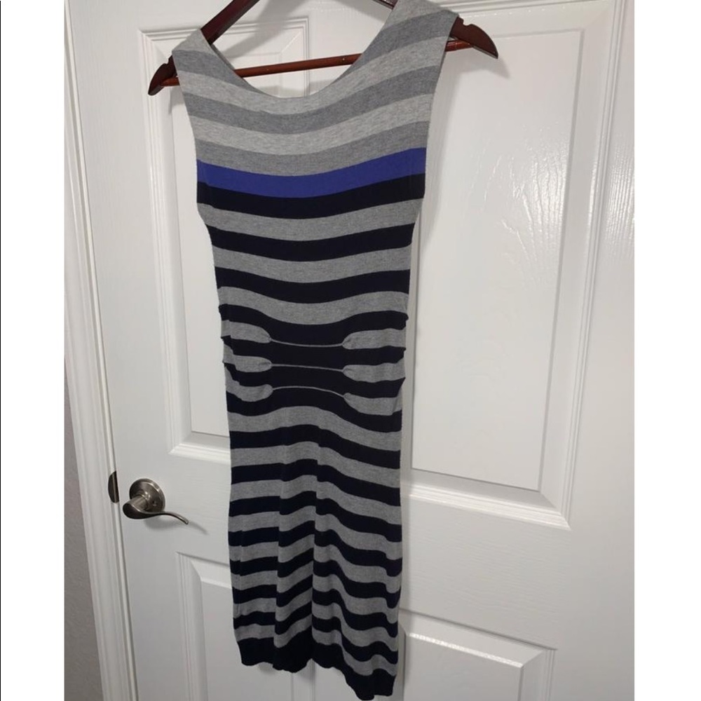 Ted Baker Accordion Striped Knit Mini Dress - Picture 6 of 8